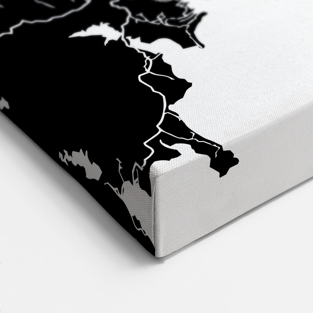 Auckland City Map Art - Stylish Black and White Canvas