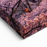 Mount Fuji Pagoda at Sunset - Japanese Scenic Art for Home Decor