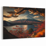 Mount Fuji Autumn Canvas - Japanese Scenic Art for Home Decor