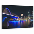 Perth Cityscape at Night - Australia Wall Art Moonlit Perth Landscape