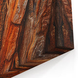 Redwood Tree Bark Texture Art - Natural Sequoia Close-Up Canvas Print
