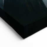 Mystical Redwood Trees in Fog - Enchanting Forest Canvas Art Print