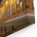 Mexico City Night Art - Illuminated Colonial Architecture Street Scene