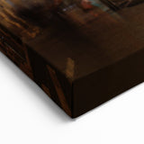 Mexico City Night Art - Illuminated Colonial Architecture Street Scene