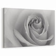 Elegant Black and White Rose Wall Art – Romantic Floral Rose Canvas Print