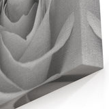 Elegant Black and White Rose Wall Art – Romantic Floral Rose Canvas Print