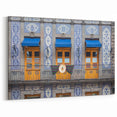 Vibrant Mexico City Wall Art – Colorful Balcony and Tilework Canvas Print