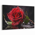 Romantic Red Rose Wall Art – Vibrant Floral Rose Canvas Print for Décor
