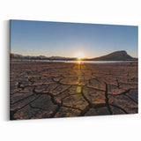 Queensland Nature Prints - Cracked Earth and Sunset Landscape Art