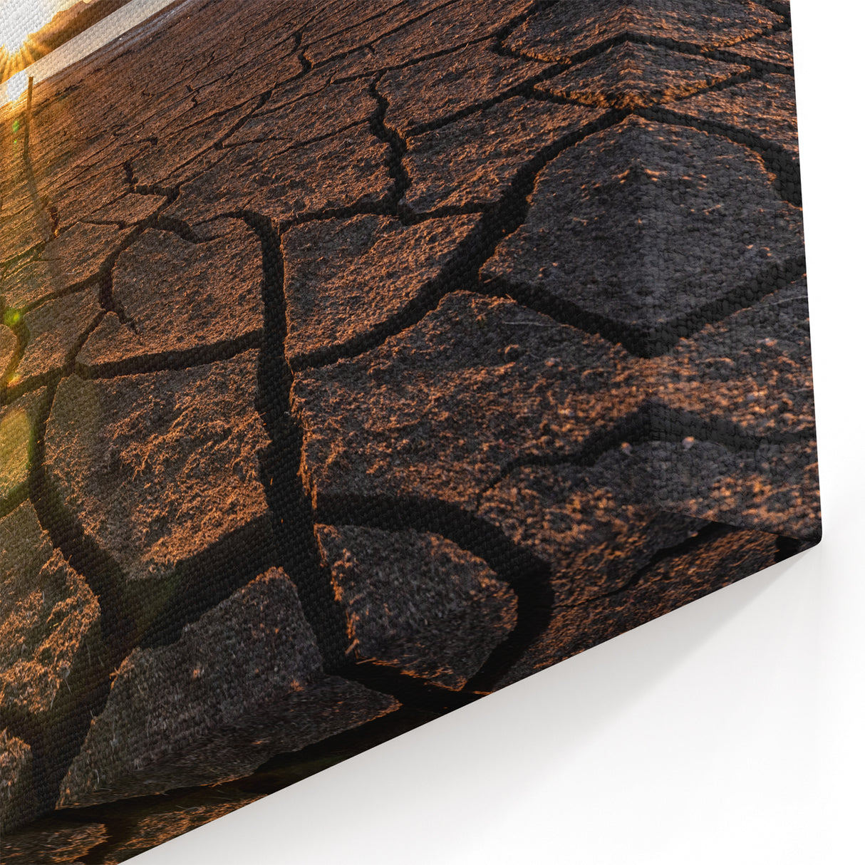 Queensland Nature Prints - Cracked Earth and Sunset Landscape Art