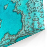 Queensland Coastal Prints - Aerial View of Great Barrier Reef Art