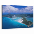 Queensland Landscape Prints - Coastal Aerial View of Whitehaven Beach