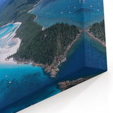 Queensland Landscape Prints - Coastal Aerial View of Whitehaven Beach
