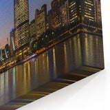 Queensland Cityscape Prints - Brisbane Skyline at Sunset Wall Art