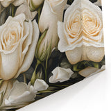 Elegant Cream Rose Wall Art – Floral Rose Canvas Print for Home Décor