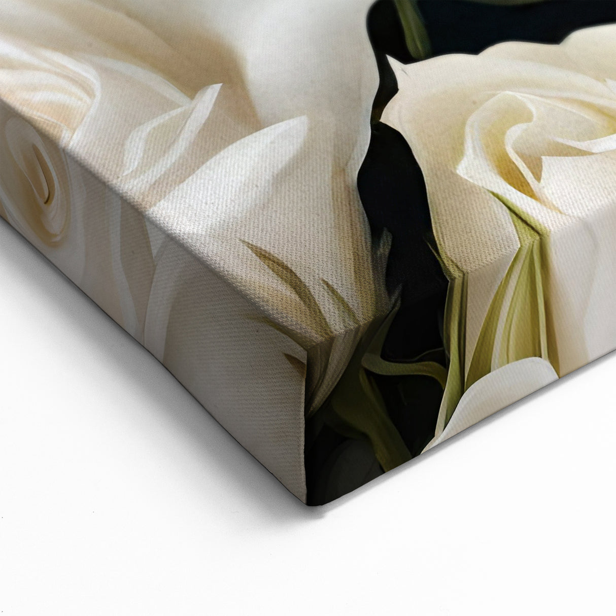 Elegant Cream Rose Wall Art – Floral Rose Canvas Print for Home Décor