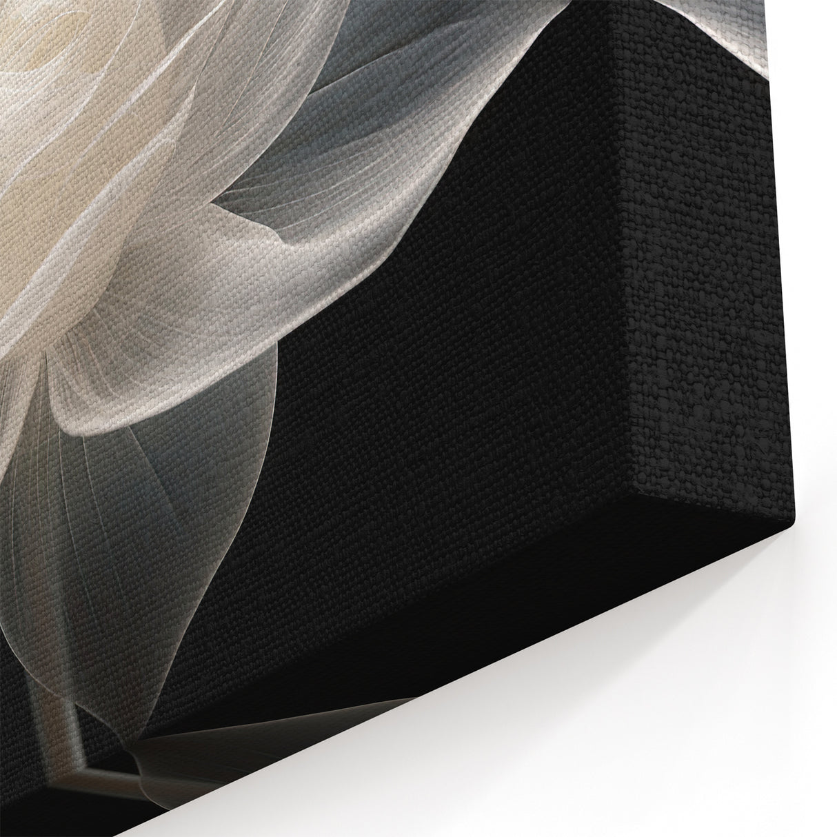 Translucent White Rose Wall Art – Elegant Floral Rose Canvas Print