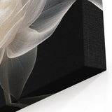 Translucent White Rose Wall Art – Elegant Floral Rose Canvas Print