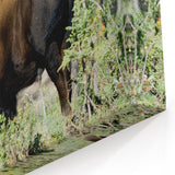 Majestic Bison in the Forest – Wildlife Wall Art from Northwest Territories