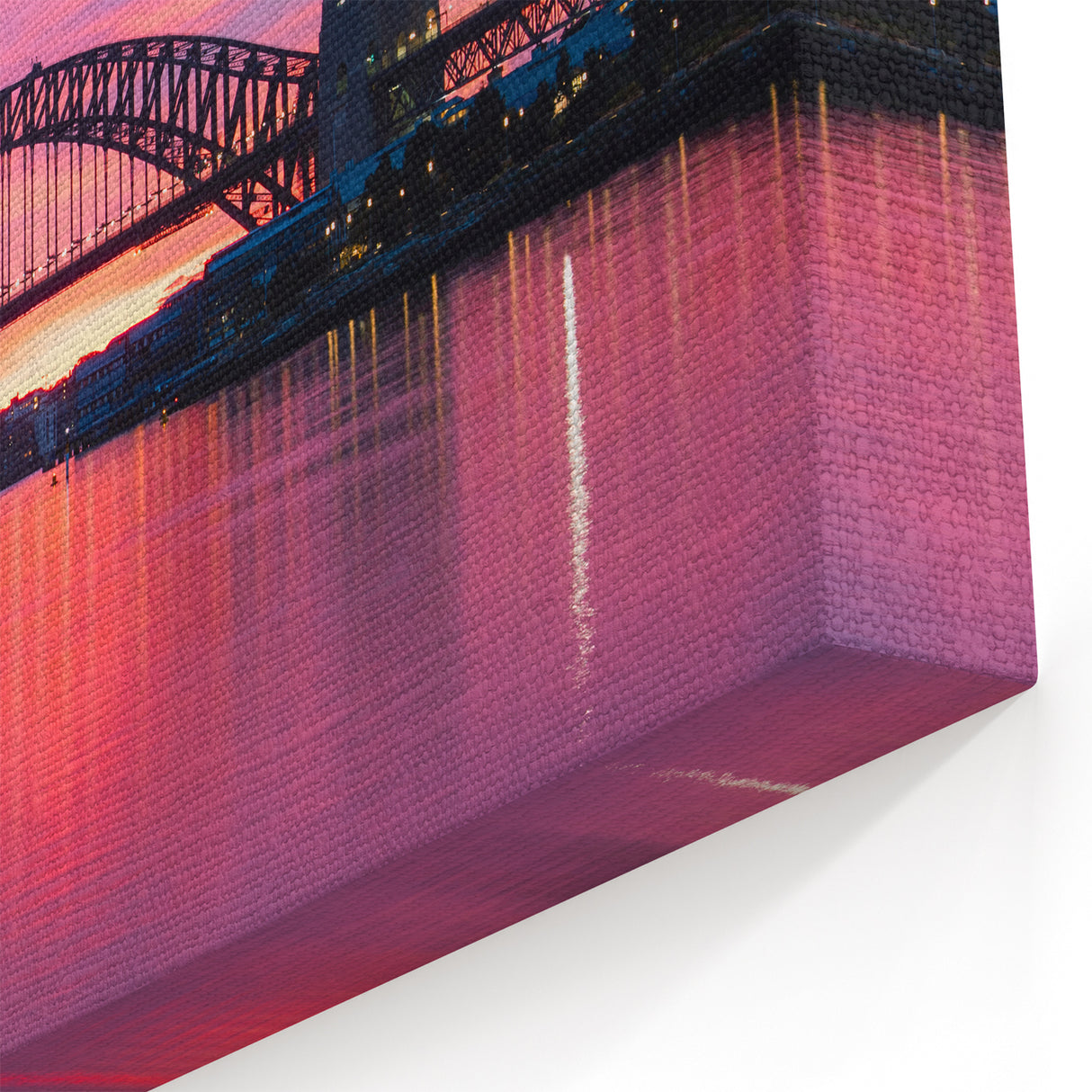 Sydney Harbour Bridge Art - Vibrant Sunset Canvas Prints of Iconic Landmark