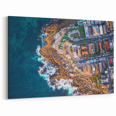 Sydney Coastal Aerial Art - Vibrant Canvas Prints of Australian Coastline