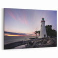 Nova Scotia Lighthouse at Dusk - Tranquil Coastal Landscape Wall Art