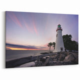 Nova Scotia Lighthouse at Dusk - Tranquil Coastal Landscape Wall Art