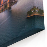 Sydney Cityscape Art - Aerial View of Opera House and Harbour Bridge