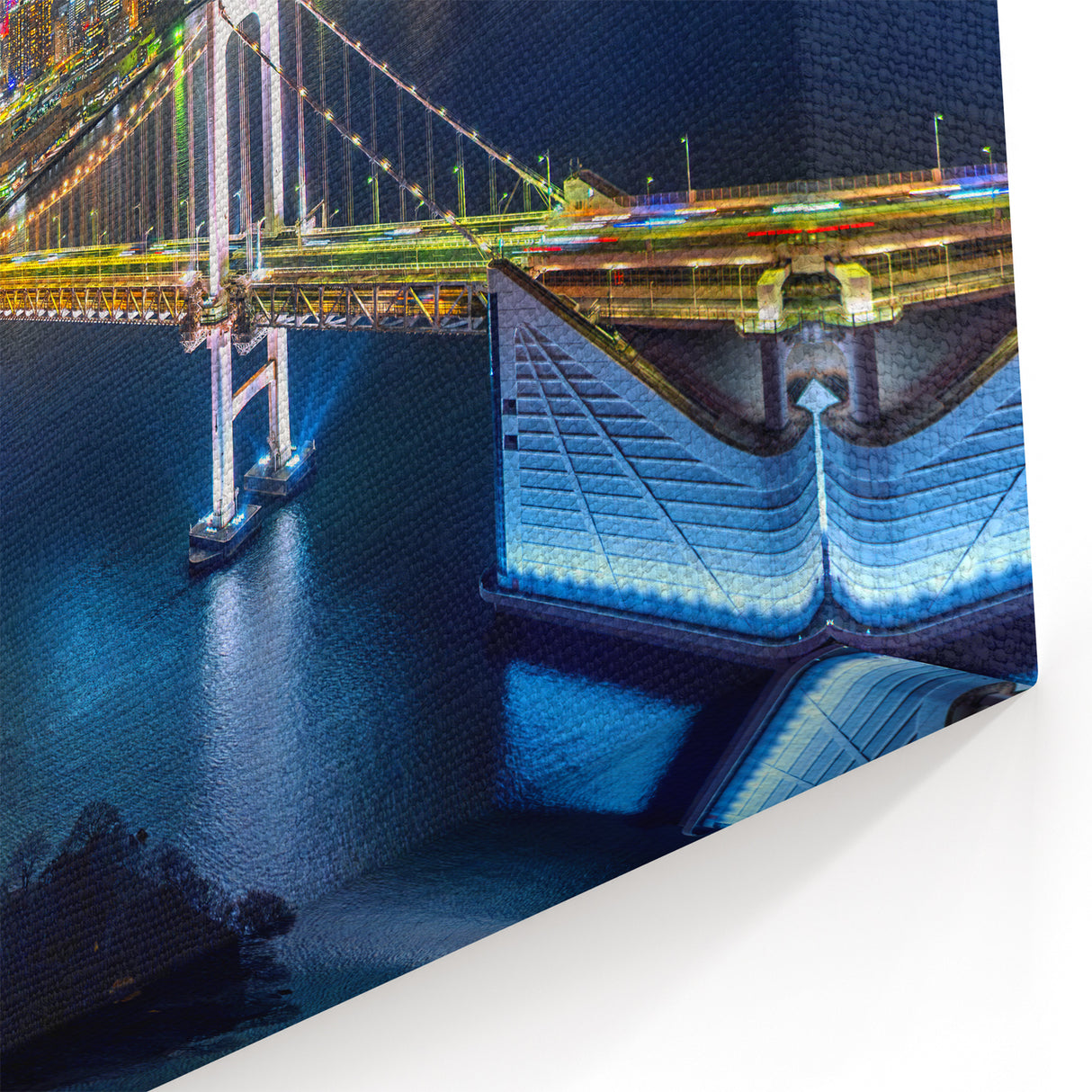 Tokyo Skyline Art – Stunning Night Bridge Cityscape Print for Wall Decor