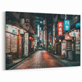 Tokyo Alleyway Art – Serene Night Cityscape Print for Japan Wall Decor