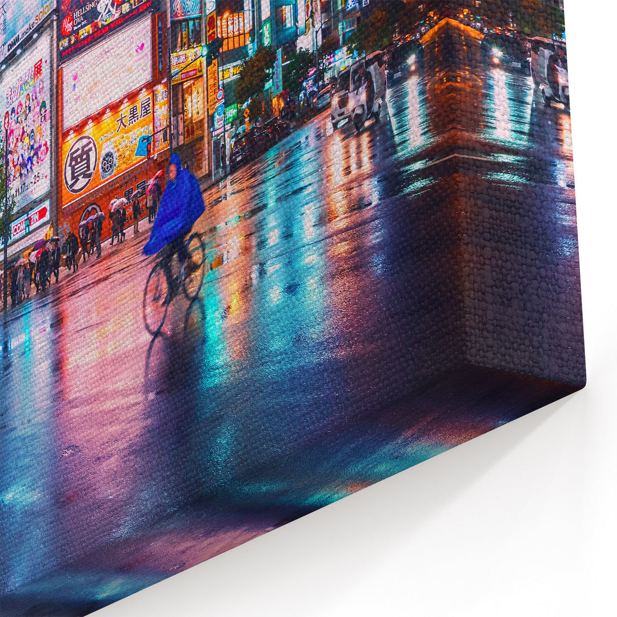 Tokyo Nightlife Art – Vibrant Cityscape Print with Neon Lights for Wall Decor