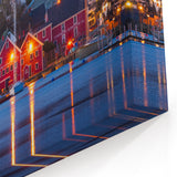 Lunenburg Waterfront at Dusk - Scenic Nova Scotia Coastal Wall Art