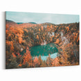 Autumn Lake in Nova Scotia - Scenic Fall Landscape Canvas Wall Art