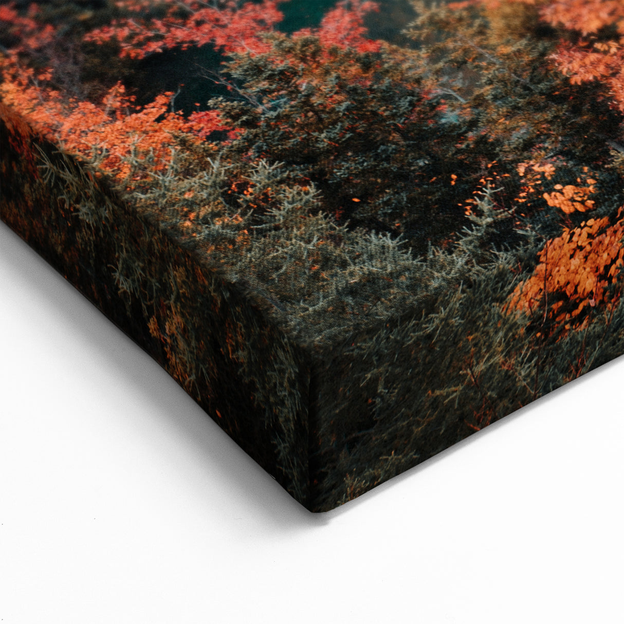 Autumn Lake in Nova Scotia - Scenic Fall Landscape Canvas Wall Art