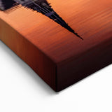 Nova Scotia Churches at Sunset - Scenic Reflection Landscape Wall Art