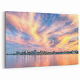 Halifax Skyline at Sunset - Vibrant Nova Scotia Cityscape Canvas Art