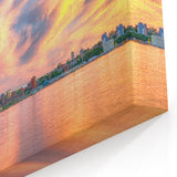 Halifax Skyline at Sunset - Vibrant Nova Scotia Cityscape Canvas Art