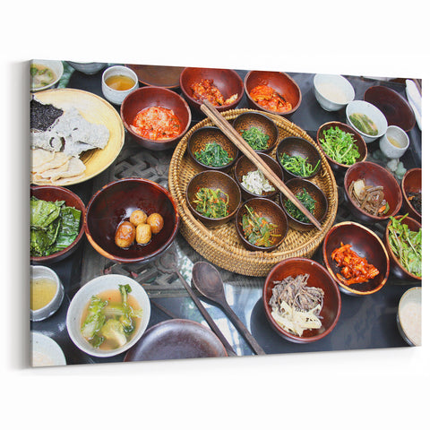 Traditional Korean Cuisine Prints - South Korea Art Scenic Décor