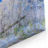 Snow-Covered Korean Forest - Scenic Winter Landscape Art Print