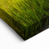 Korean Windmills in Green Field - Scenic Landscape Art Print