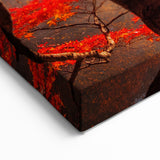 Korean Autumn Maple Tree - Scenic Red Leaves Art Print