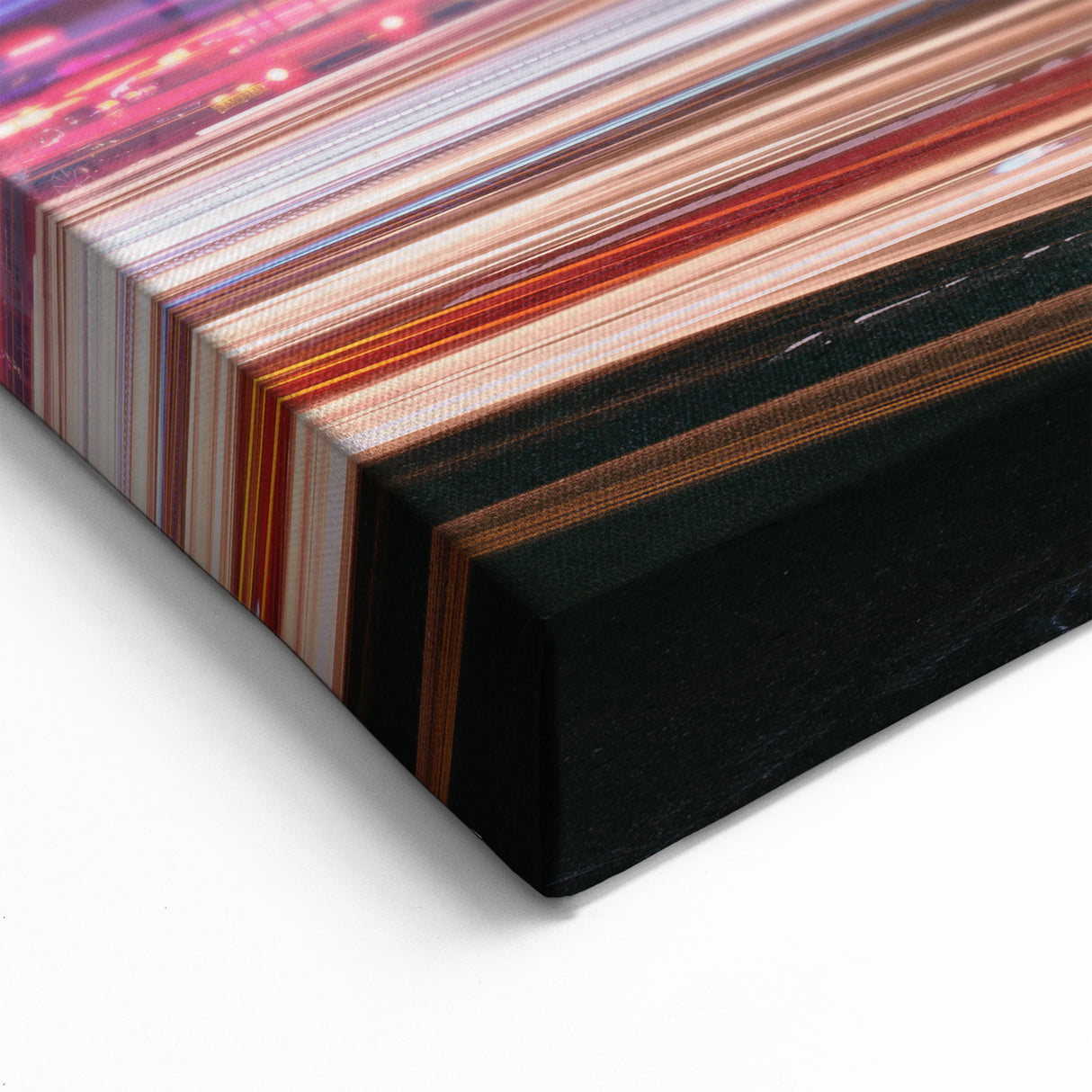 Seoul Cityscape at Night - Modern Korean Wall Art on Stretched Canvas