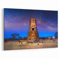 Traditional Korean Night Sky Scene - Scenic Wall Art on Framed Canvas