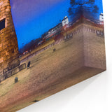 Traditional Korean Night Sky Scene - Scenic Wall Art on Framed Canvas