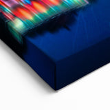 Illuminated Korean Bridge at Night - Scenic Wall Art on Acrylic Glass