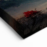 Korean Mountain Sunrise - Scenic Nature Wall Art on Stretched Canvas