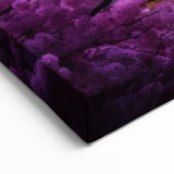 Cherry Blossoms and Cityscape - Traditional Korean Wall Art on Canvas