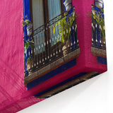 Vibrant Oaxaca Decor - Colorful Mexican Street Art Canvas Print