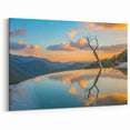 Oaxaca Sunset Reflection - Scenic Mexican Landscape Canvas Print