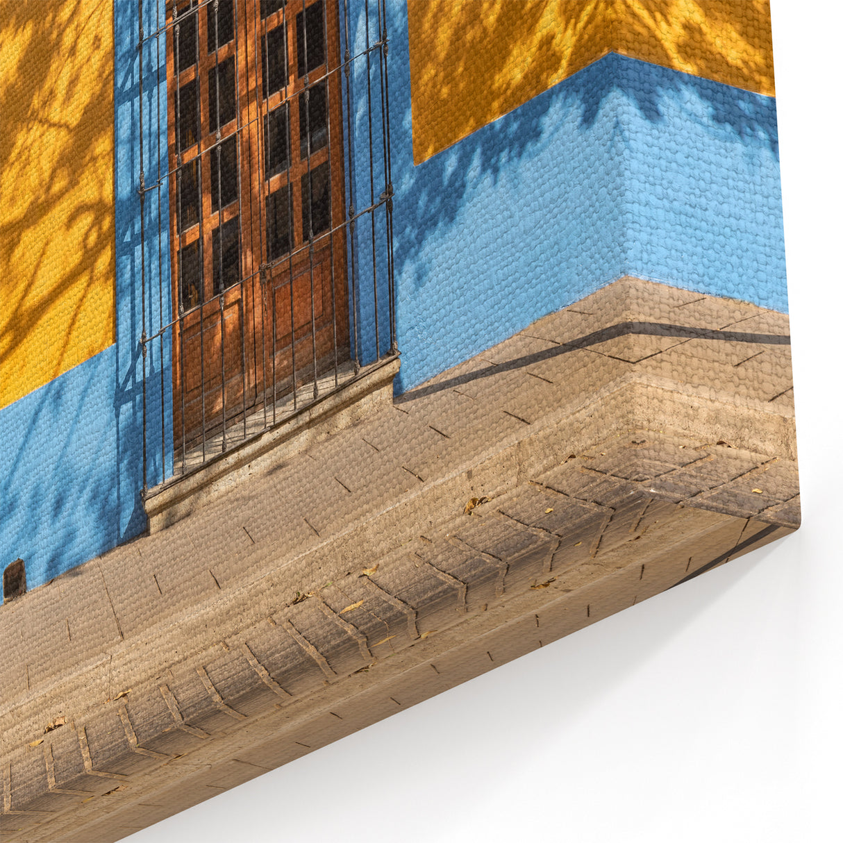 Oaxaca Street Art - Colorful Mexican Architecture Canvas Print